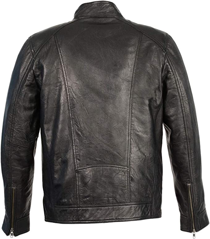 back of jacket on display
