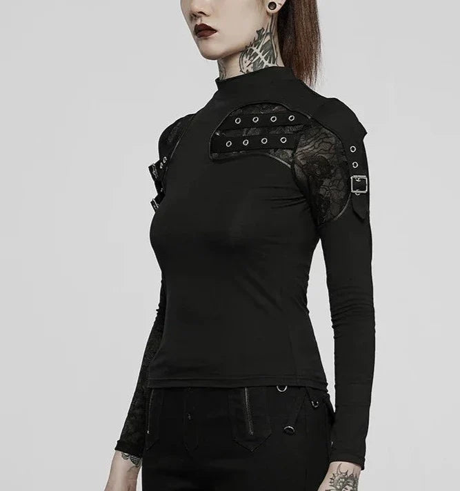 model showing side of shirt