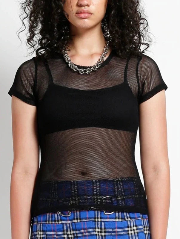 model showing front of shirt