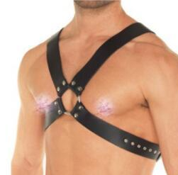model wearing harness
