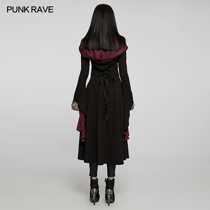 model showing back of coat