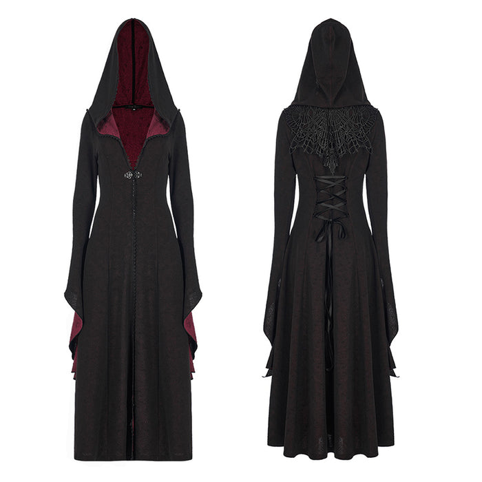 front and back of coat on mannequin