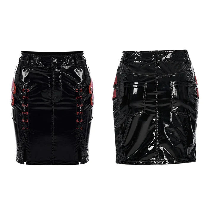 front and back of skirt on mannequin