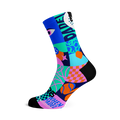 Blocks Pink Padel Crew Socks
