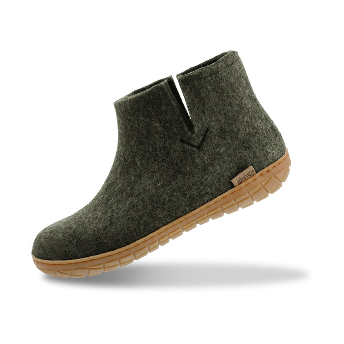 Boot with natural rubber sole - honey - Forest