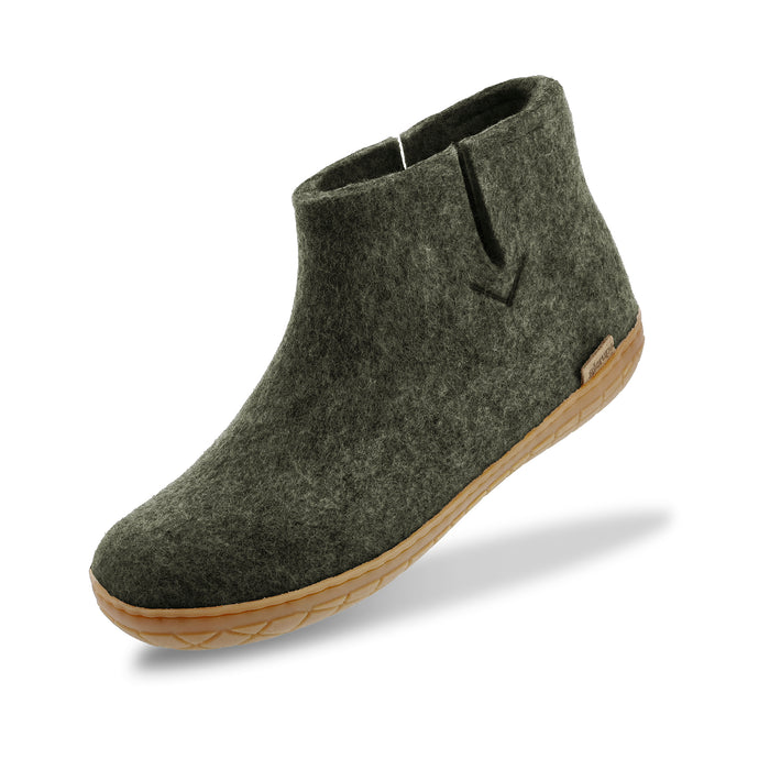 Boot with natural rubber sole - honey - Forest