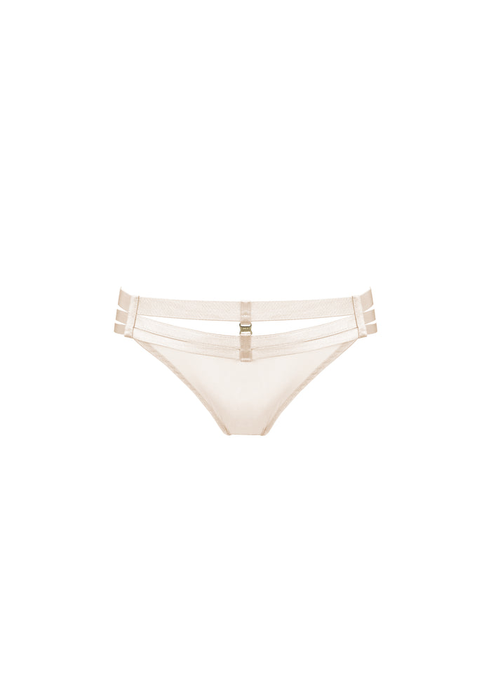 Bordelle Signature Art Deco Cream Multi-Strap Thong - House Of Huntington