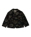 Botanical Print Corduroy Jacket