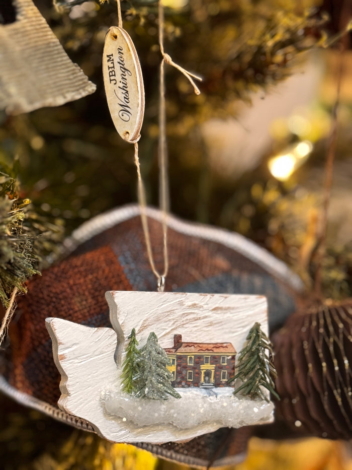 Broadmoor Historic Home Ornament- Handcrafted by KR. Collective - Pine & Moss