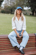 Petal and Pup USA TOPS Bronagh Cropped Button Up Shirt