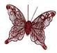 Burgandy Glitter Butterflies