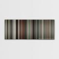 Burn After Reading color palette canvas print: thousands of thin vertical stripes of color