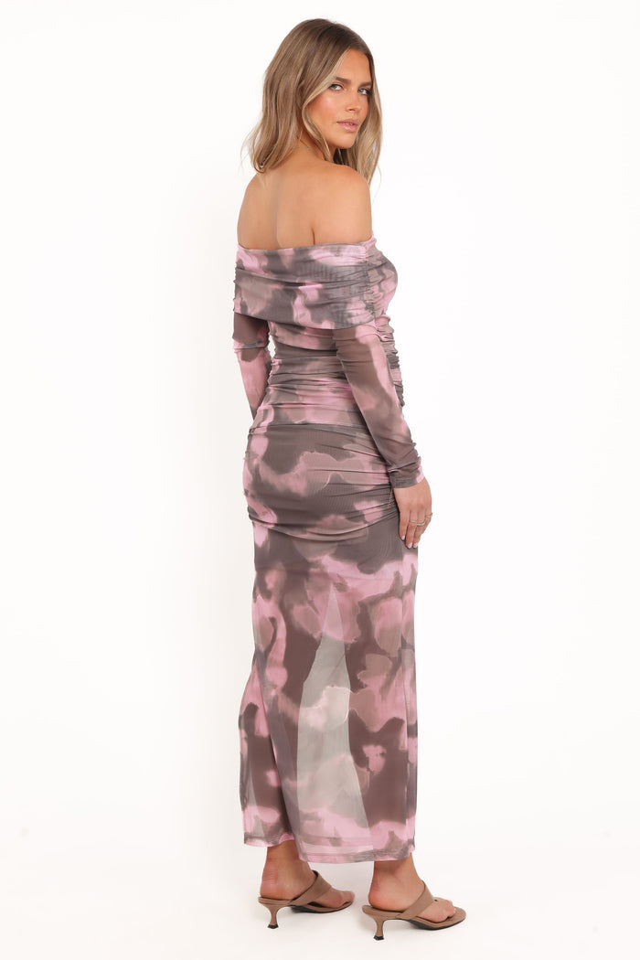 Petal and Pup USA BOTTOMS Caelira Skirt - Pink/Brown Print