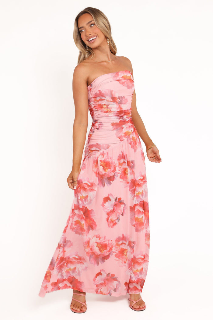 Petal and Pup USA DRESSES Calypso Maxi Dress - Pink Peony