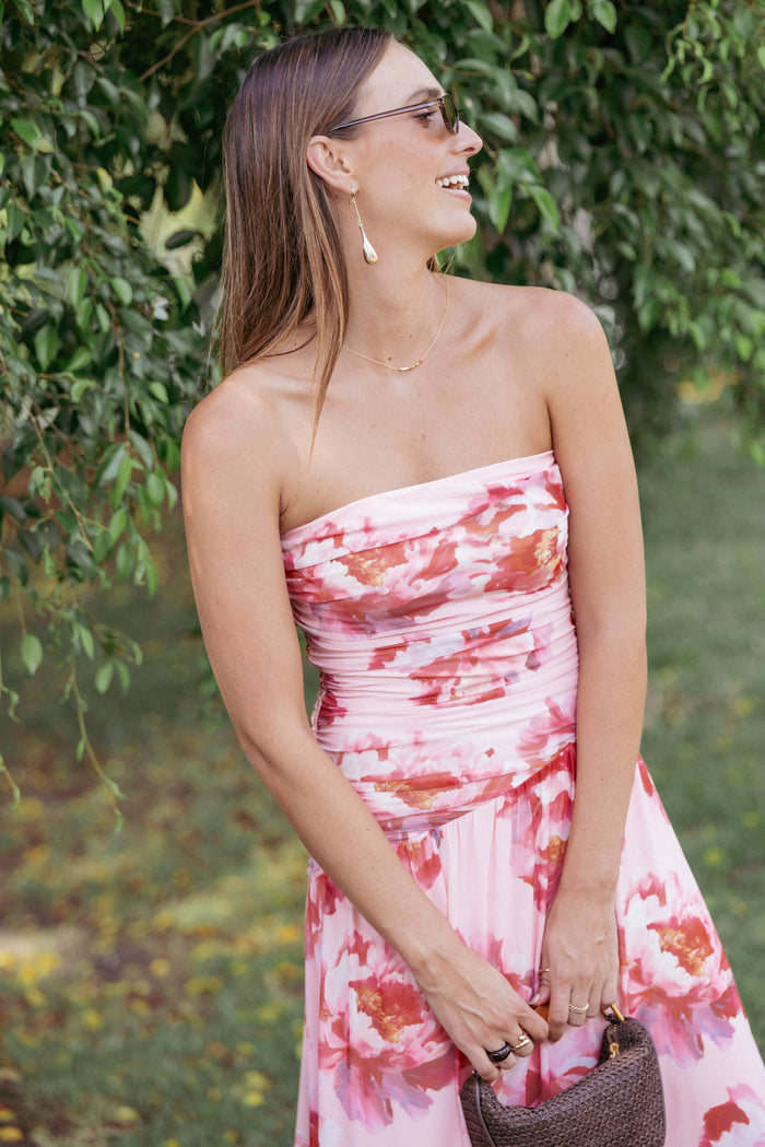 Petal and Pup USA DRESSES Calypso Maxi Dress - Pink Peony