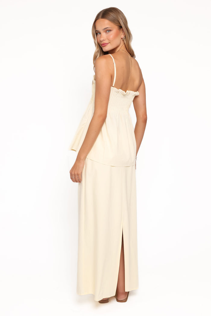 Petal and Pup USA TOPS Carson Pleated Top - Butter Yellow