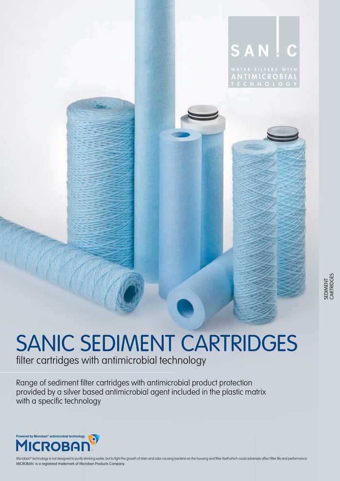 Cartucho de Espuma SANIC 5 micras 2.5"x10" (Antimicrobiano)
