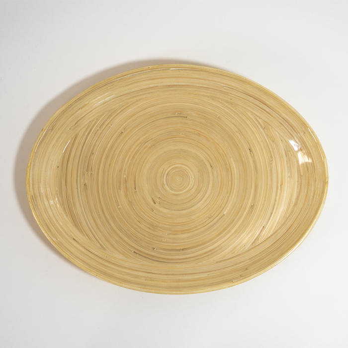 Caytre Living Oval Serving Tray: Turquoise