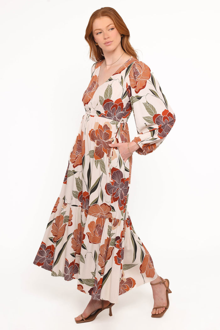 Petal and Pup USA DRESSES Cerwin Midi Dress - Fall Floral