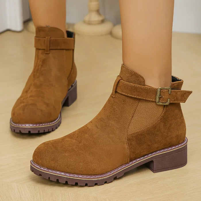 Chunky Heel Winter Boots for Women – Stylish & Cozy
