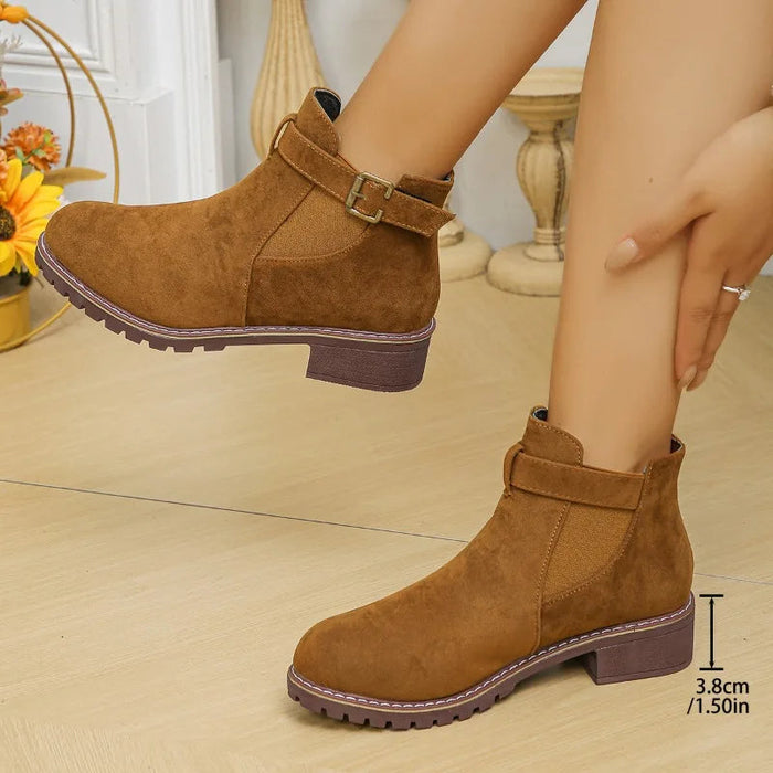Chunky Heel Winter Boots for Women – Stylish & Cozy