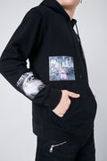 Cityscape Graphic Fleece Hoodie