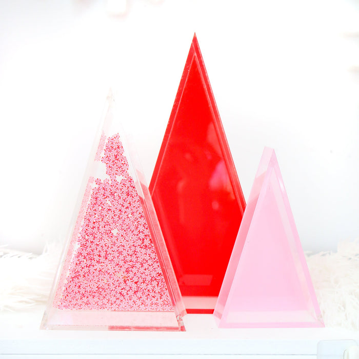 Clear Magnetic Acrylic Trees - Pine & Moss