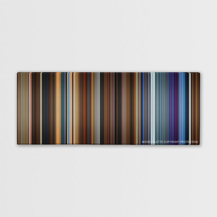 Click color palette canvas print: thousands of thin vertical stripes of color