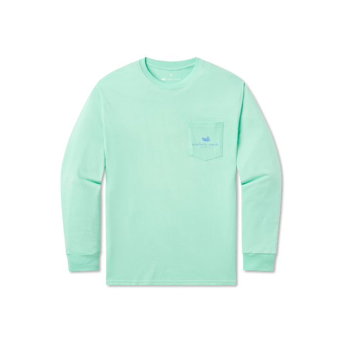 Bimini Green | Cocktail Tee | Margarita | Long Sleeve | Front