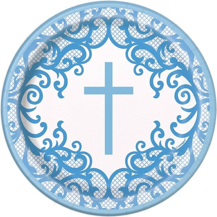 RELIGIOUS BLUE PLATES