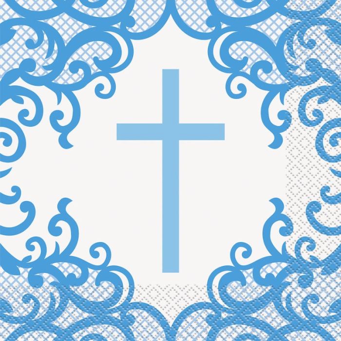 RELIGIOUS NAPKINS CROSS.