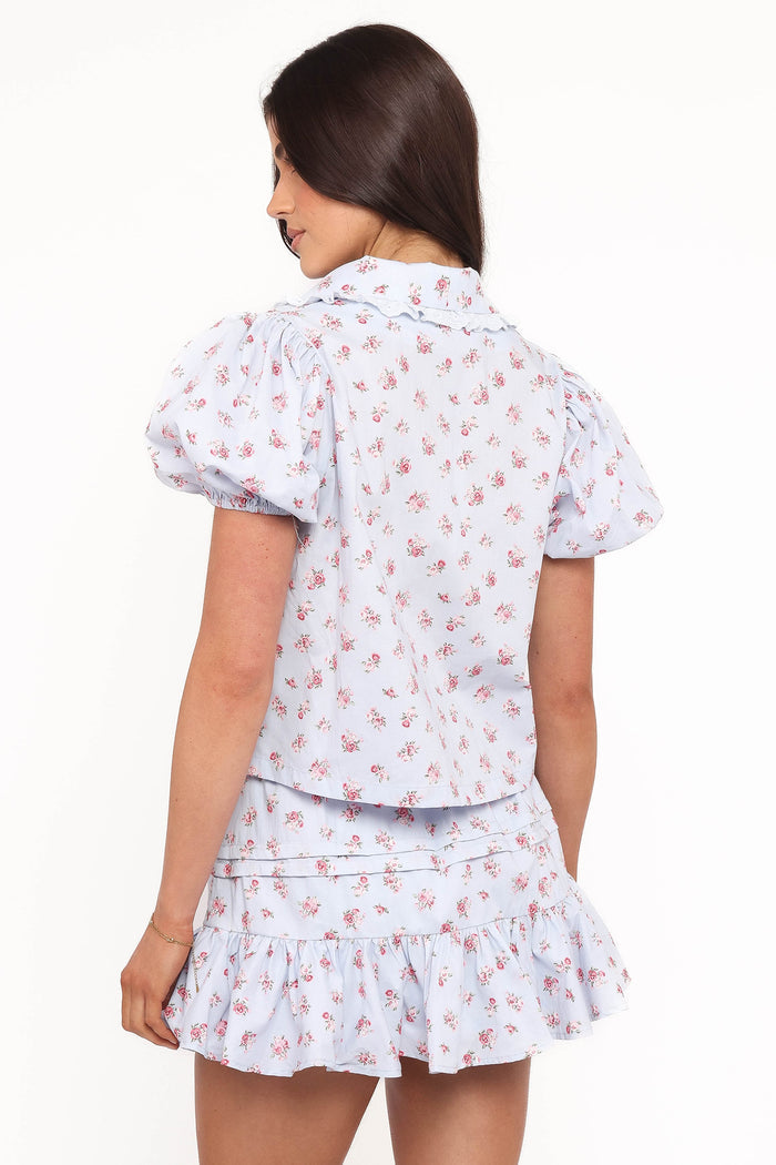 Petal and Pup USA SETS Courtney Skirt Set - Blue