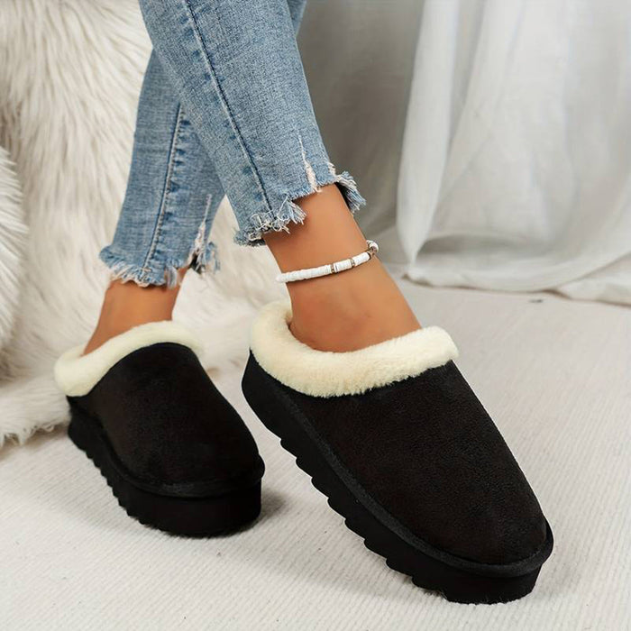 Cozy Slip-On Snow Boots for Women – Stylish & Warm for Winter Adventures