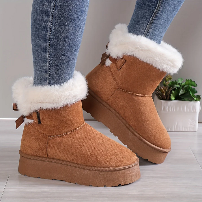 Cozy Slip-On Winter Boots for Women – Effortless Style & Warmth