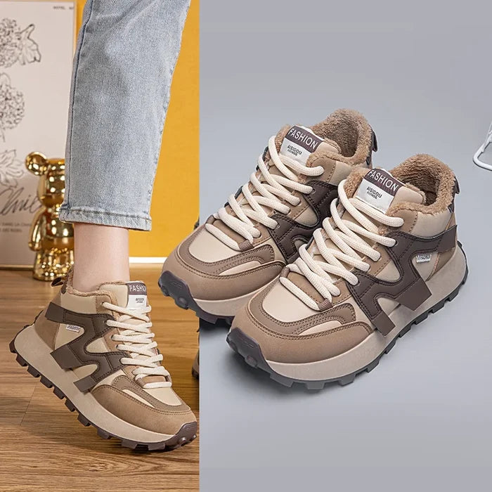 Thick-Sole Sports Shoes for Women – Warm & Stylish for Winter 0