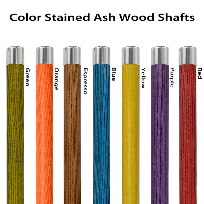 Royal Canes Dark Blue & Pearl Gray Rally Shift Round Knob Cane w/ Custom Color Ash Shaft & Collar
