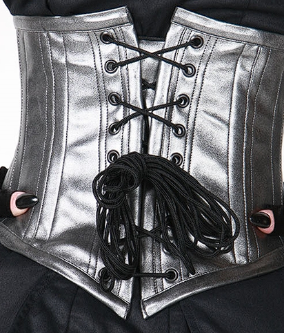 model showing back of cincher