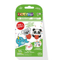 The Diamond Dotz Love You Chums Stickers kit includes diamond sticker crafts—blue unicorn, koala, and panda with hearts. The package says “Love You Chums,” “800+ Dotz!” and “It’s Sparkle Time!” For ages 6+. Brand: Diamond Dotz.