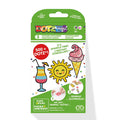 Diamond Dotz Sunshine by Diamond Dotz is a craft kit for kids ages 6+, featuring 3 designs: a tropical drink, smiling sun with Sunshine stickers, and ice cream cone. Includes 500+ colorful dots and “It’s sparkle time!” on the front.