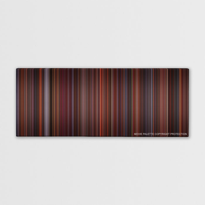 Die Hard 2 color palette canvas print: thousands of thin vertical stripes of color