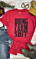 Doin Farm shit Red Tee