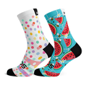 Dots & Fruity Kids Crew Socks Combo