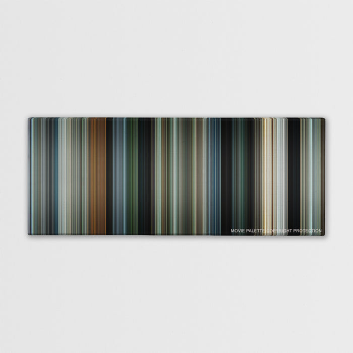 Due Date color palette canvas print: thousands of thin vertical stripes of color