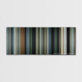 Due Date color palette canvas print: thousands of thin vertical stripes of color