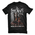 front of shirt on display