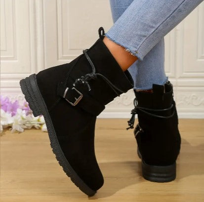 Elegant Black Ankle Boots for Women – Stylish & Comfortable Booties