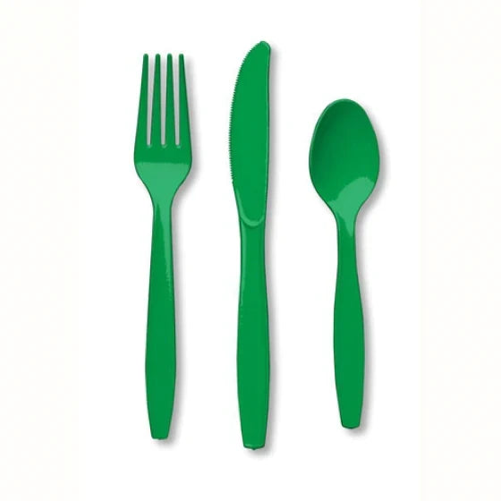 Emerald Green Assorted Cutlery