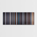 Equilibrium color palette canvas print: thousands of thin vertical stripes of color