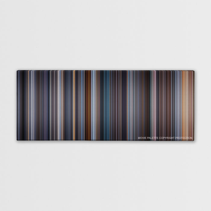 Equilibrium color palette canvas print: thousands of thin vertical stripes of color