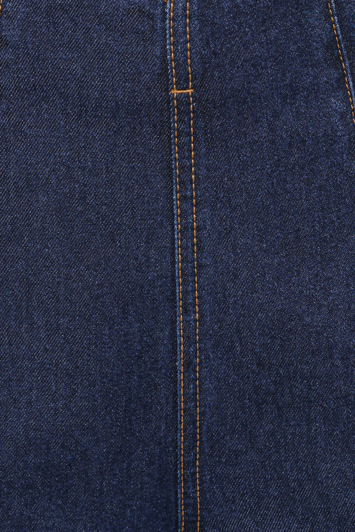 Petal and Pup USA BOTTOMS Evandra Straight Leg Denim Trouser Pant - Indigo